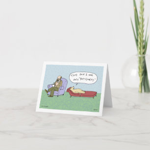 Hund i Tecknad av behandling Hund Show Humor Bir Kort