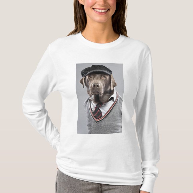 Hund i tröja och lock (Framsida)