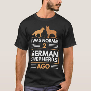Hund I var för 2 tyska herdar sedan normal T Shirt