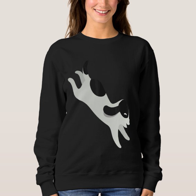 Hund i vitt och svart t shirt (Framsida)