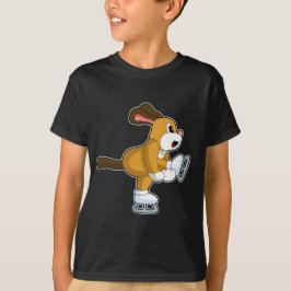 Hund Ices-skridskor T Shirt