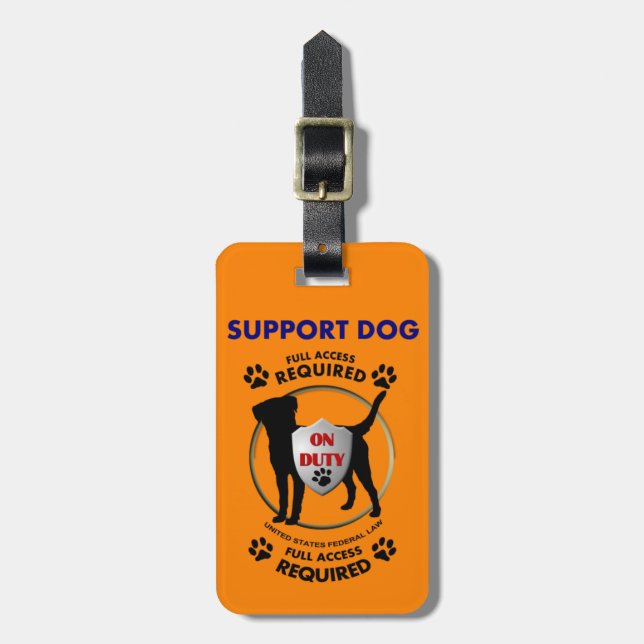 Hund-ID för support Bagagebricka (Vertikal Framsida)