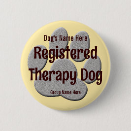 Hund-ID för terapi Knapp