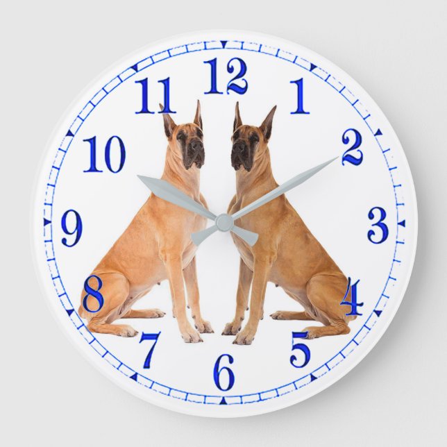Hund Image for Panel Acrylic Wall Clock Stor Klocka (Framsida)