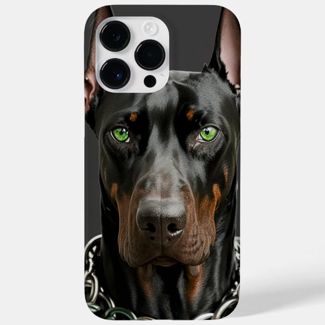 Hund Iphone case - Dobermann (Baksida)