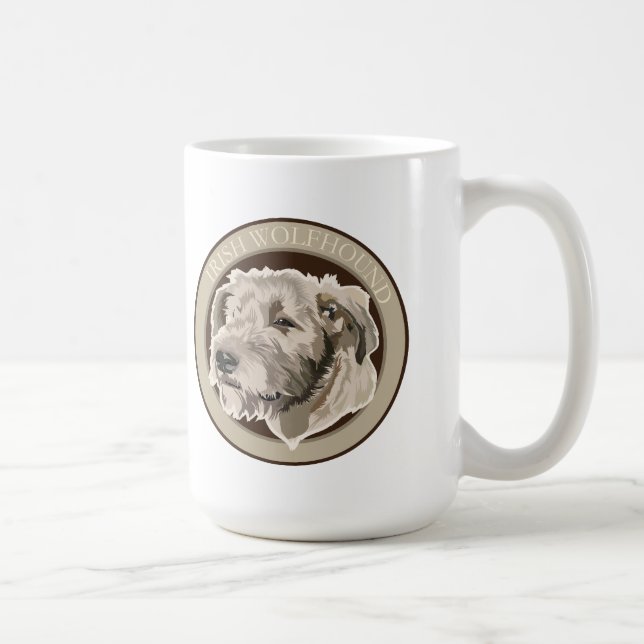 Hund Irish Wolfhound Kaffemugg (Höger)