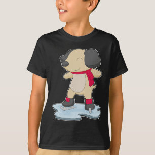 Hund Ishockey Ishockeyskor T Shirt