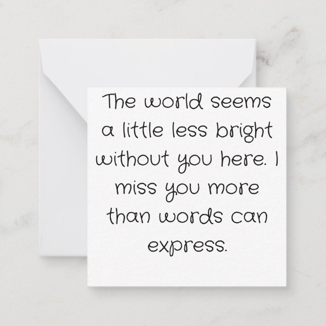 Hund - jag saknar dig anteckningskort (Baksida)