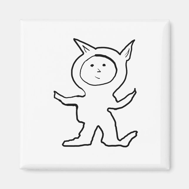 Hund Jammies by Cussdum Designs Magnet (Framsidan)