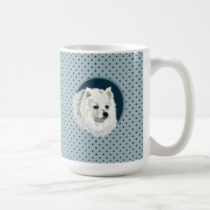 Hund japanska Spitz Kaffemugg