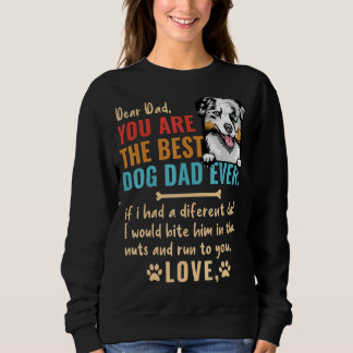 Hund Joke Australian shepherd Pappa Fars dag M T Shirt