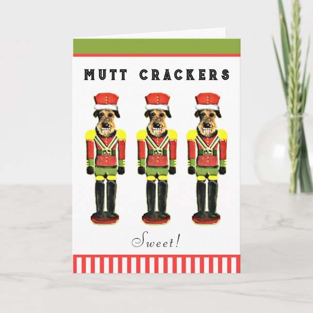 Hund jul helgkort (Framsida)