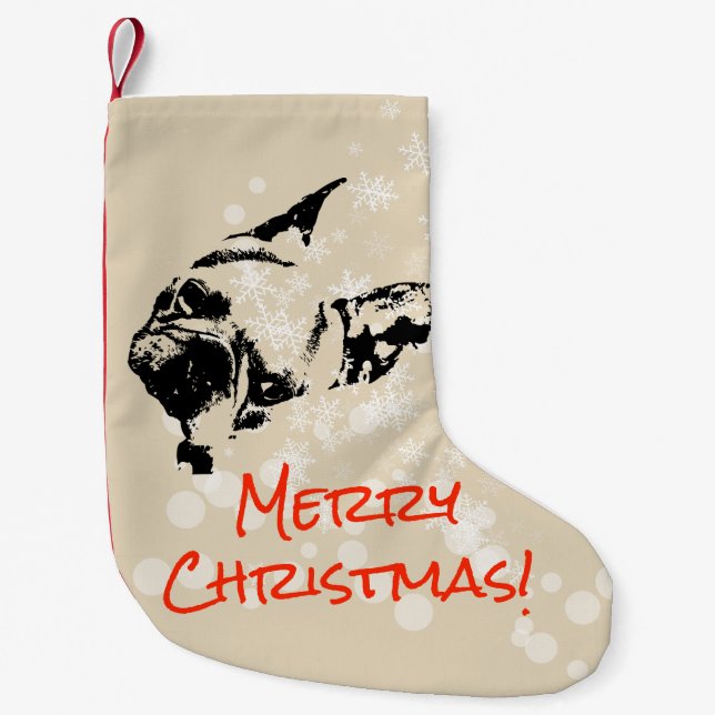 Hund jul liten julstrumpa (Framsidan)