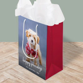 Hund jul | Modern kute Puppy Lycklig Pawlidays
