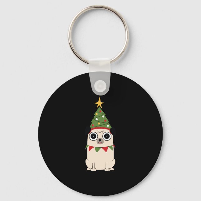hund jul nyckelring (Framsida)