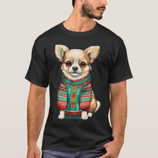 Hund-julen Mode Roligt T Shirt