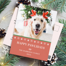 Hund julfoto Lycklig Pawlidays