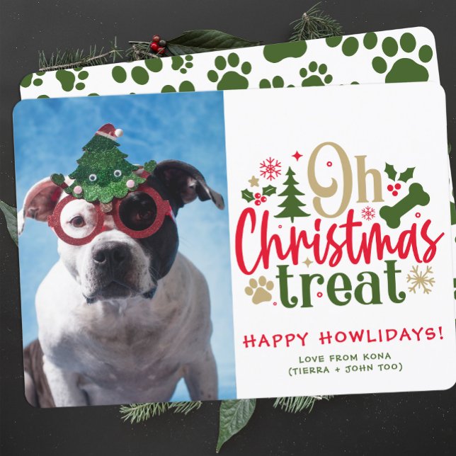 Hund julfoto Personlig Puppy Bild Julkort (Skapare uppladdad)