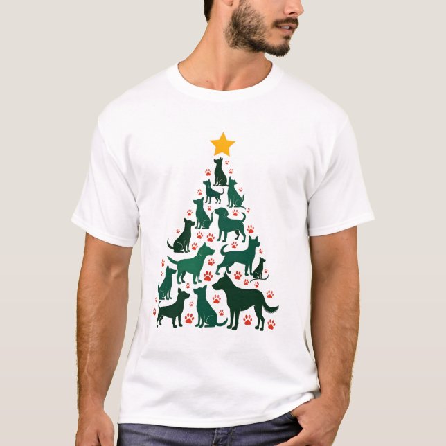 Hund Julgran Tröja - Hund Jul (1) (Framsida)