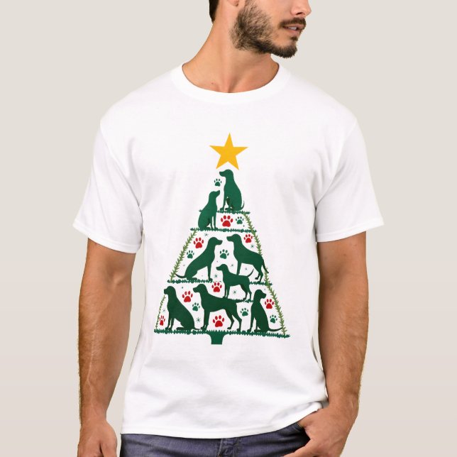 Hund Julgran Tröja - Hund Jul (4) (Framsida)