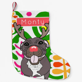 Hund Juli Stockdshire Liten Julstrumpa