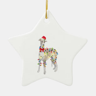 Hund julklapp Julafton Mamma Pappa-gåvor från Julgransprydnad Keramik