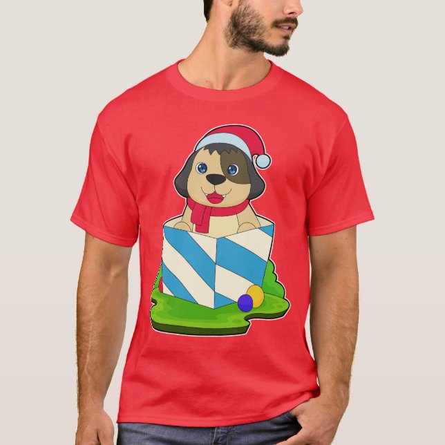 Hund jultomat t shirt (Framsida)