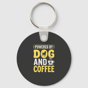 Hund Kaffe Älskare Driven Av Design Nyckelring