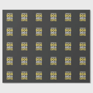 Hund Kaffe Älskare Driven Av Design Presentpapper