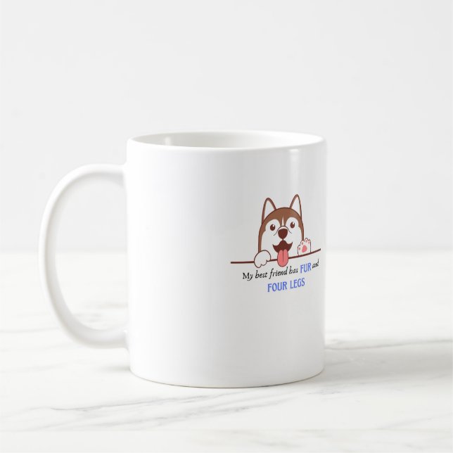 Hund kaffe mugg (Vänster)
