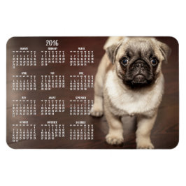 Hund-kalender 2016 - foto - stort magnet 4 x 6