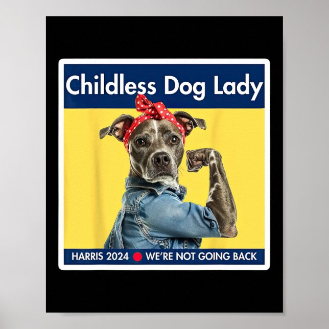Hund Kamala Harris 2024 President Poster (Framsidan)