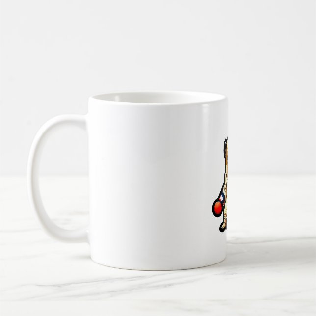 hund känner karate kaffemugg (Vänster)