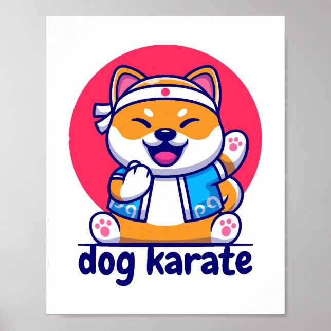 hund känner karate poster (Framsidan)