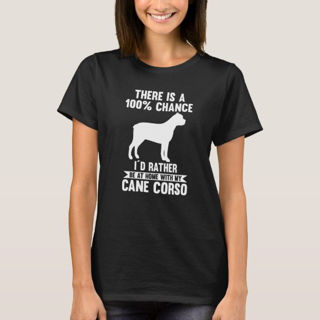 Hund Käpp Corso T Shirt (Framsida)