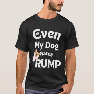 Hund Kärlek Anti Trump Tees Hund Hates Donald T Shirt