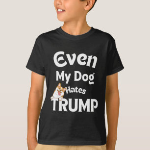 Hund Kärlek Anti Trump Tees Hund Hates Donald T Shirt
