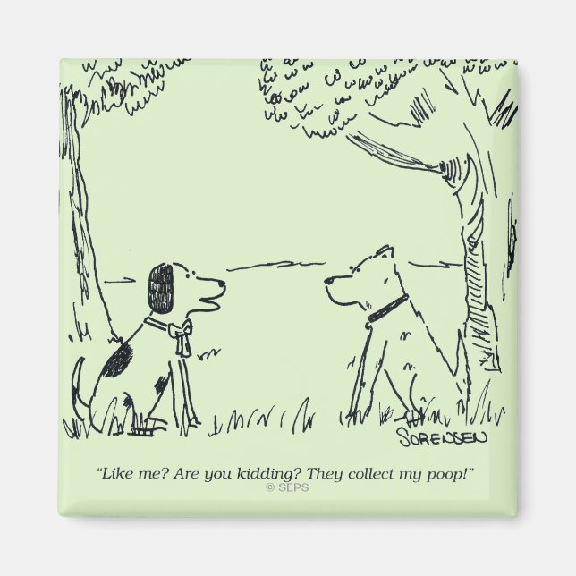 Hund Kärlek Magnet (Framsidan)