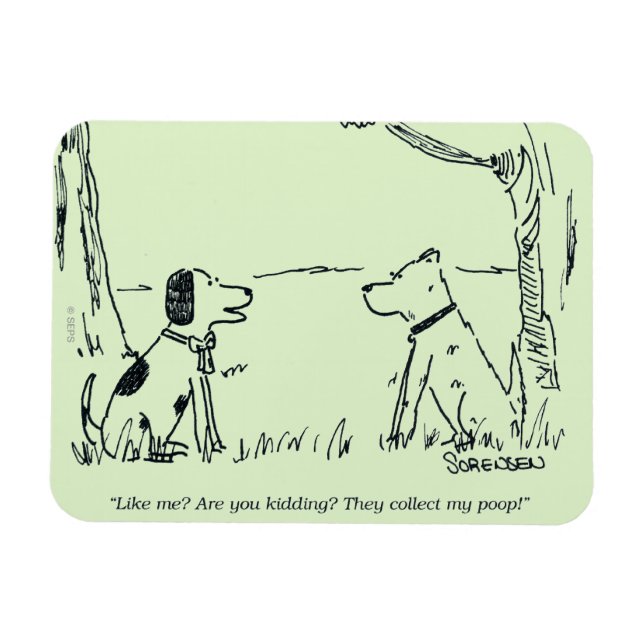 Hund Kärlek Magnet (Horisontell)