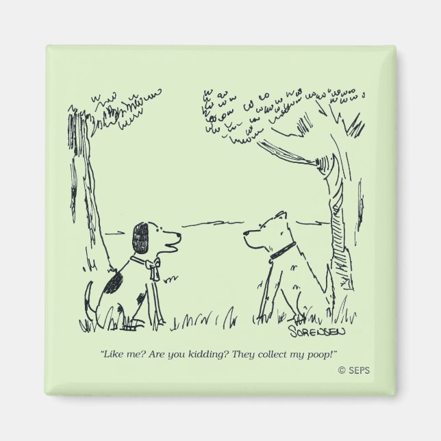 Hund Kärlek Magnet (Framsidan)