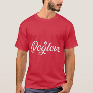 Hund kärlek med Hund-retrovänner T Shirt