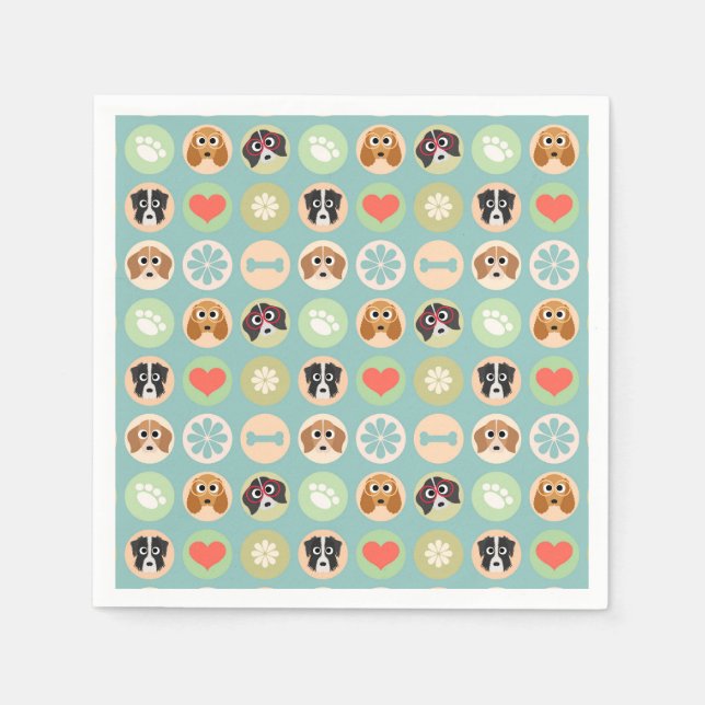 Hund Kärlek Pappersservett (Framsidan)