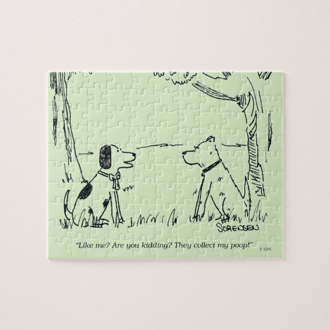 Hund Kärlek Pussel (Horisontell)