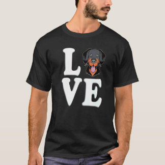 Hund Kärlek Rottweiler För Män Och Kvinnor 1 T Shirt