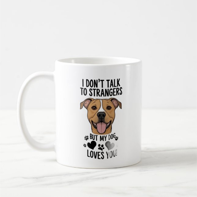 Hund Kärlek You Kaffemugg (Vänster)