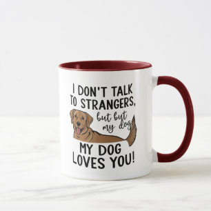 Hund Kärlek You Mugg