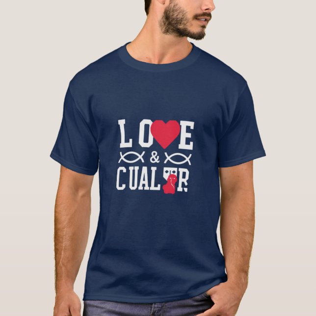 Hund Kärlek You T Shirt (Framsida)