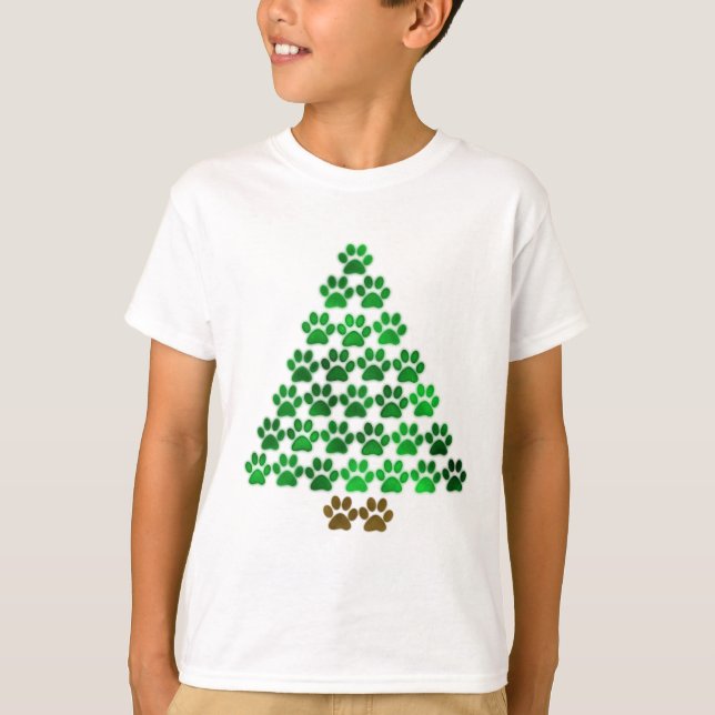 Hund / Kat Julgran T-shirt (Framsida)