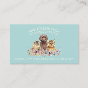 Hund Katt Grooming Husdjursvakt Butik veterinär Visitkort