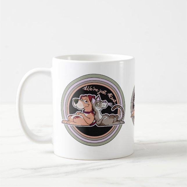 Hund Kattförhållande Kaffemugg (Vänster)
